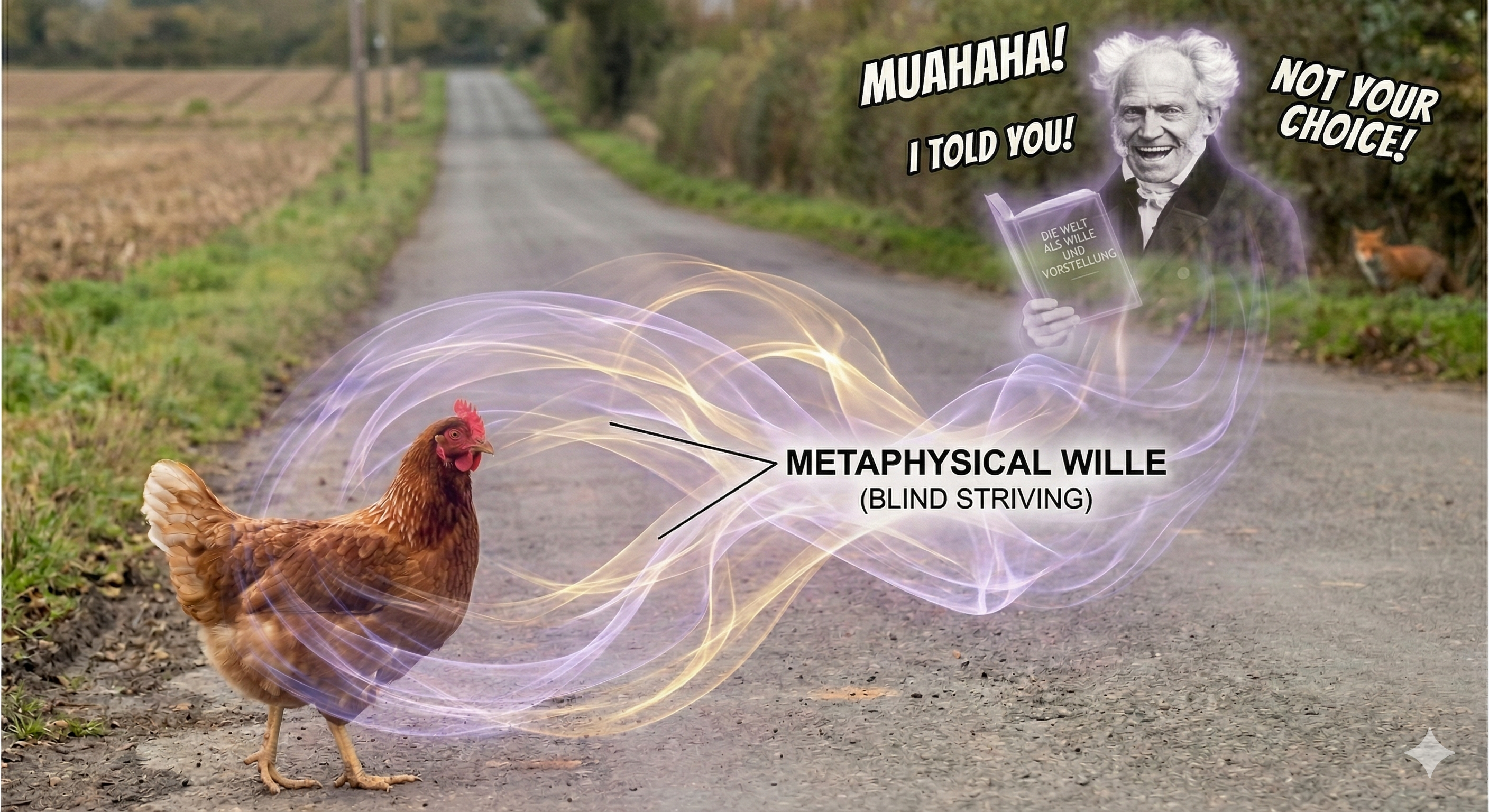 The chicken and the road